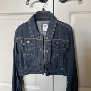 KIDS JEAN JACKET!! BRAND NEW!! Size 14, dark denim